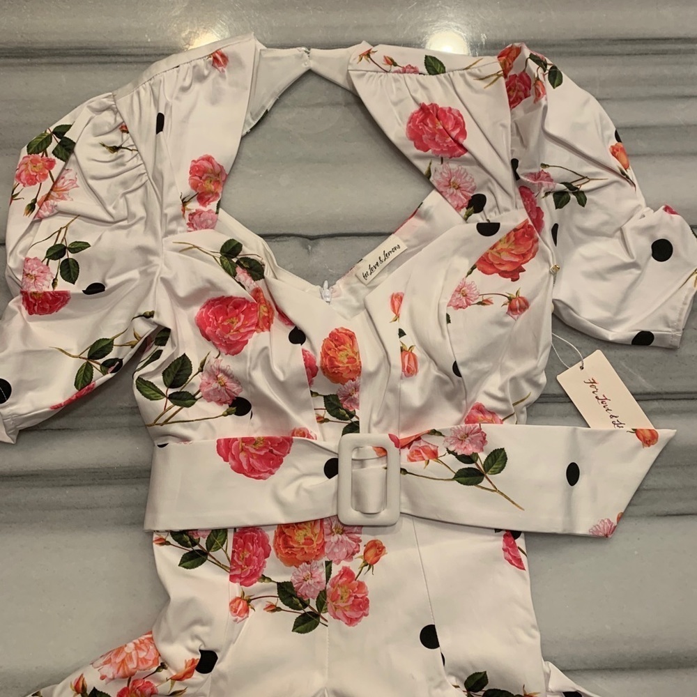For Love And Lemons Pink Floral Mini Dress - Picture 6 of 11